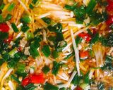 Hình bước làm 3 của món Nấm kim châm phong cách Hàn Quốc