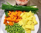 Hình bước làm 1 của món Canh Cà Rốt Khoai Tây Thịt Bằm