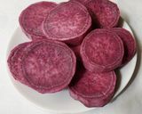 Hình bước làm 1 của món Bánh BÒ khoai lang tím