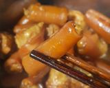 Hình bước làm 3 của món Đuôi heo kho màu