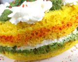 A picture of step 6 of Vati Dhokla.