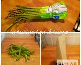 Foto del passaggio 1 della ricetta Insalata di asparagi fave e pecorino ♡