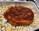 Une image de l'étape 7 de Rouelle de porc au four sauce barbecue.