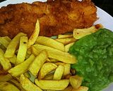 A picture of step 9 of Tex's Proper Beer-Battered Fish & Chips with Mushy Peas 🐠🍟.