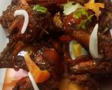 A picture of step 1 of Fried Wings.