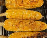 A picture of step 3 of Cambodian Grilled Corn with coconut cream sauce.