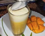 A picture of step 6 of Mango Dalgona Lassi.