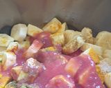 A picture of step 5 of Matokecurry.#staplefoodReceipecontest#4weekchallenge.