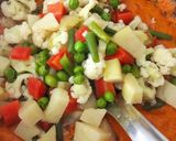 A picture of step 4 of Veg Korma.