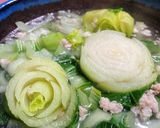 Hình bước làm 2 của món Canh Cải Thìa Nấu Thịt Bằm