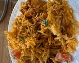 A picture of step 5 of Chicken Biryani in cooker.