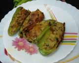 A picture of step 7 of Stuffed Green Chilli Subji.