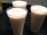 Muskmelon banana smoothie