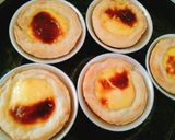 Hình bước làm 16 của món Egg tart ngàn lớp