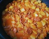 Foto del paso 4 de la receta Papas con chorizo picante y carne picada