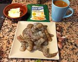 Foto del paso 1 de la receta: Langostinos al Grana Padano