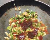 A picture of step 3 of Veg spring rolls.