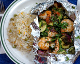 Foto del paso 3 de la receta: Camarones en papillote en freidora de aire