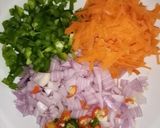 A picture of step 1 of Bread seekh kabab.