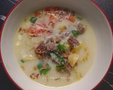 Foto langkah ke 6 dari resep Soto Betawi Kuah Santan Fibercreme.