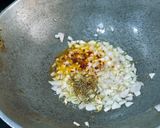 A picture of step 2 of Indian Style Macaroni Pasta.