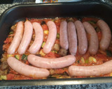 Foto del paso 8 de la receta: Longanizas de pollo fresca con pisto Exprés