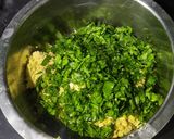 A picture of step 3 of Chana Dal Palak Vada.