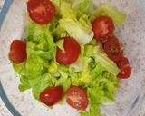 A picture of step 2 of My Sour Cream Prawn Salad And Olives.😁.