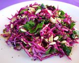 Foto del paso 5 de la receta: Ensalada de col lombarda con foie de pato y espinaca