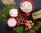 A picture of step 1 of Ada Pradhaman/ flatten rice/ poha pudding / kheer.