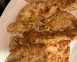 A picture of step 1 of Chicken Marsala.