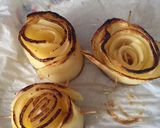 A picture of step 2 of Fry Potato roses.