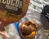 A picture of step 2 of Cocoa peanut butter energy balls.