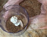 Foto del paso 1 de la receta: Pan de lino individual sin harina, apto celíacos