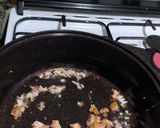 A picture of step 3 of Pineapple fried rice.