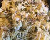 A picture of step 4 of Healthy cauliflower & broccoli cheese.