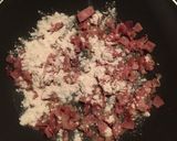 Juhtúrós carbonara spagetti pirított dióval recept fázis 3 fotója
