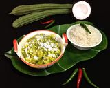 A picture of step 4 of Coconut Ridge Gourd dry Curry.