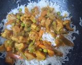 A picture of step 6 of Veg biryani.