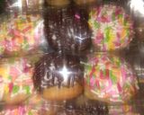 Foto langkah ke 7 dari resep Donat sate empuk lembut cantik ekonomis tanpa telur.