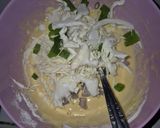 Foto langkah ke 5 dari resep Okonomiyaki Seafood Salmon Sederhana.