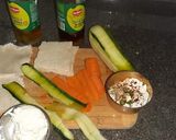 A picture of step 1 of Paneer susi rollups.