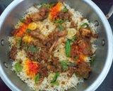A picture of step 11 of Smoked Biryani 😋🐓🍚.