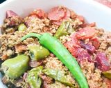 A picture of step 3 of Gajar Qeema.