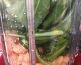 A picture of step 1 of White bean and wild garlic dip - vegan.