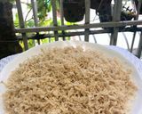 Hình bước làm 4 của món Xao ruốc bằng lò vi sóng