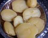 A picture of step 1 of Dahi Aloo sabji.