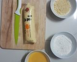 Hình bước làm 3 của món Tàu hủ trứng chiên xù