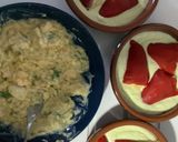 Foto del paso 5 de la receta: Pimientos del piquillo rellenos de bacalao, trigueros y langostinos