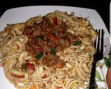 Spagmac with stir fry Minced meat #lunchidea